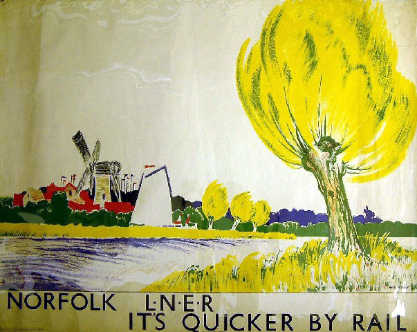 It's Quicker by Rail - Norfolk - LNER