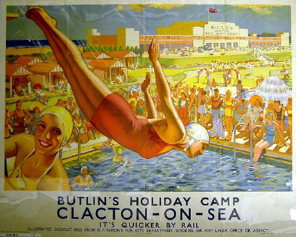 It's Quicker by Rail - Butlin's Holiday Camp - Clacton-on-Sea