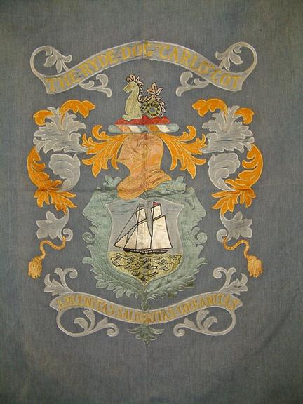 Embroidered bedcover from LSWR Orphanage at Woking