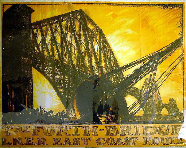 The Forth Bridge, LNER east coast route (poster)