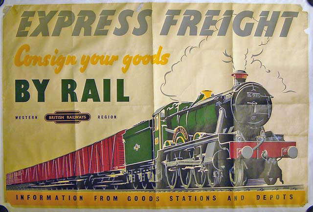 Poster, British Railways Western Region, Express Freight