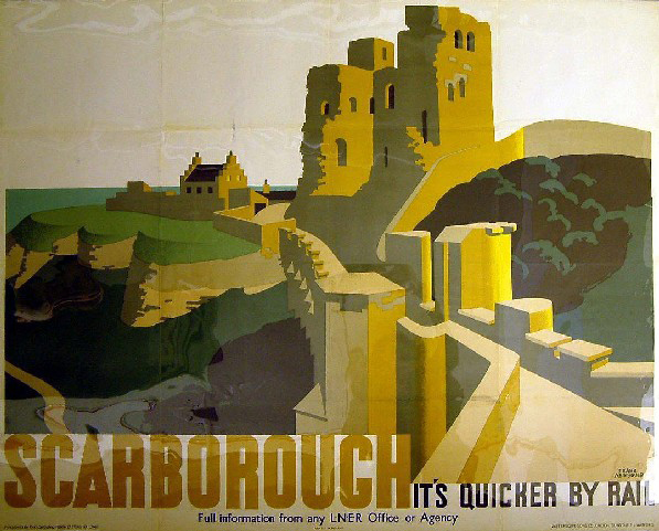 It's Quicker by Rail - Scarborough (poster)