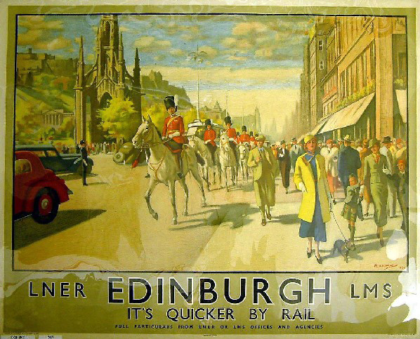 It's Quicker by Rail - Edinburgh (poster)