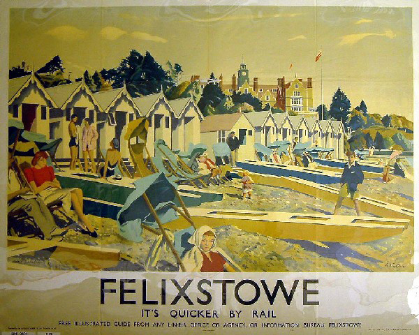 It's Quicker by Rail - Felixstowe (poster)