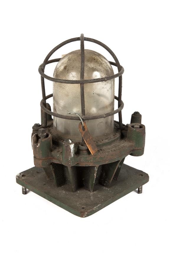 Electric lamp, coal mining.