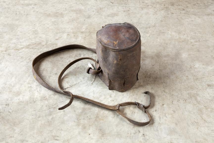 Theodolite cap, coal mining..Photographed on a concrete floor.