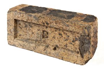 Brick engraved 'B'
