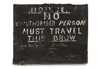 Sign from Windy Arbour Colliery