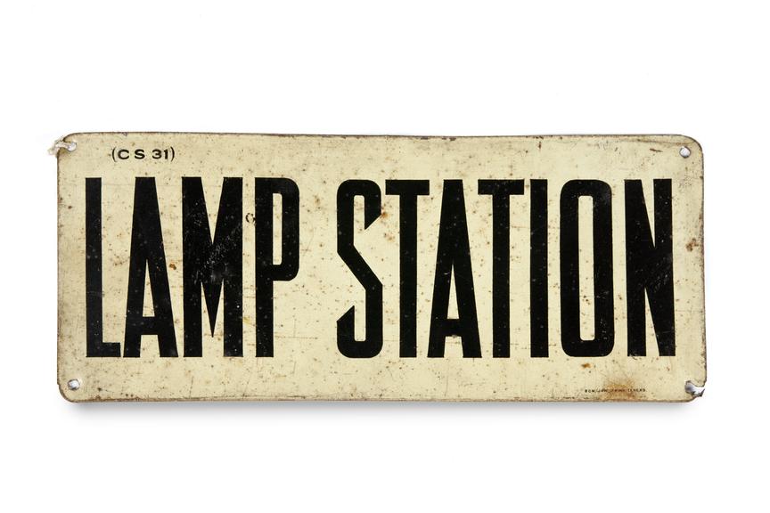 Notice for miners' lamp station