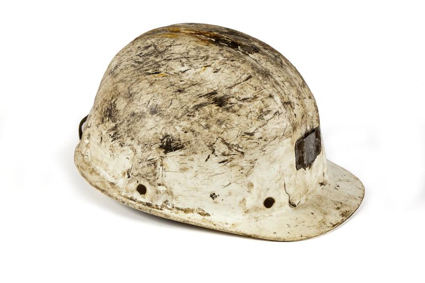 miner's helmet, coal mining.