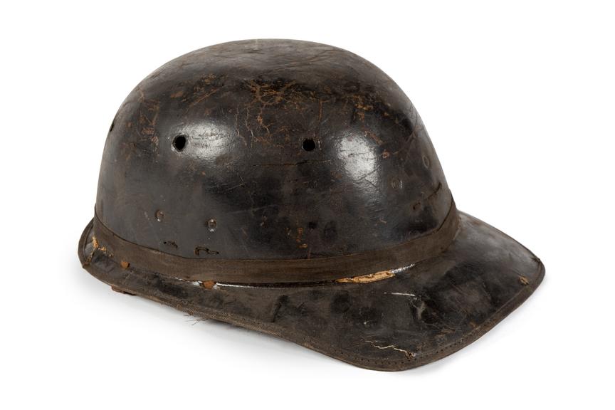 Fibrous hard hat, coal mining use.