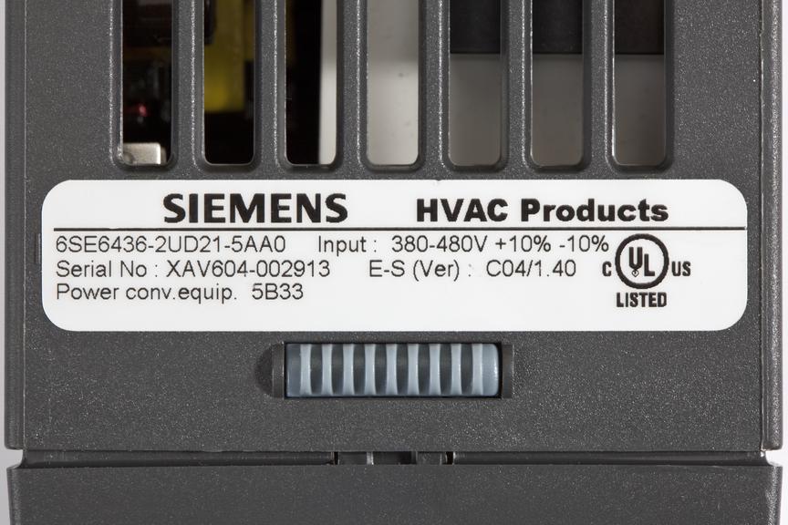 SED2 variable speed electric motor drive makers label made by