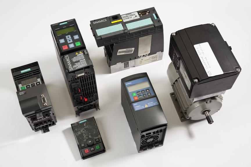 A collection of variable speed motor drives made by Siemens in