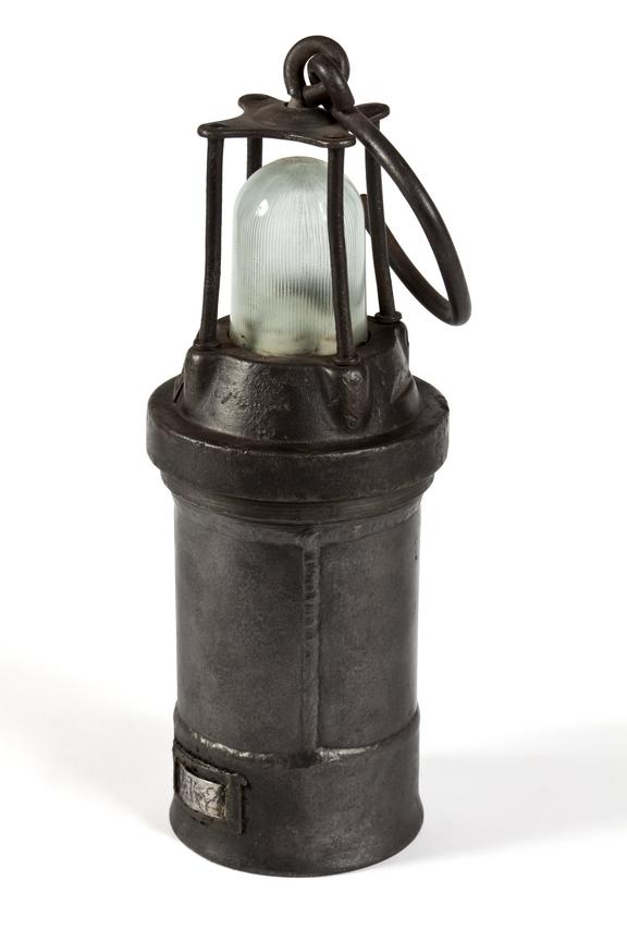 Battery lantern stamped 'C12' and' 22'