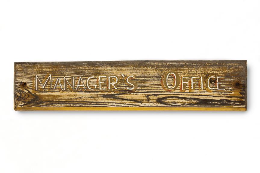 Sign - 'Manager's Office'