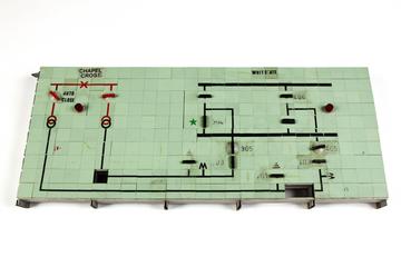 Section of mimic board