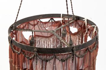 Three-bulb domestic interior light fitting