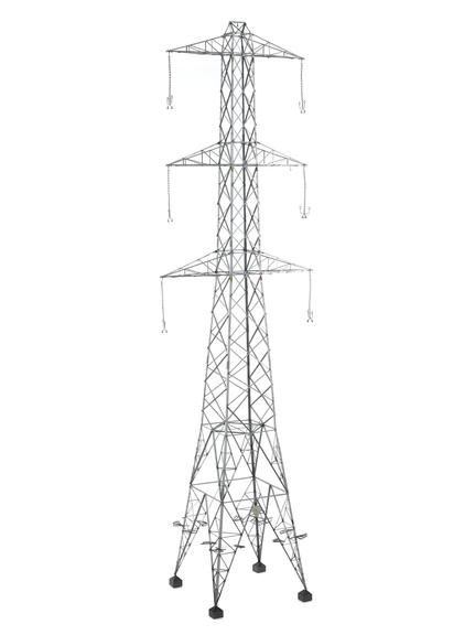 Electric pylon model, scale 1:24, 1950s