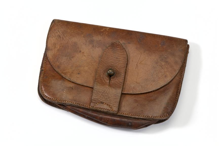 Leather ammunition pouch