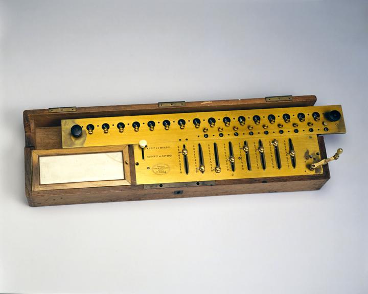 Calculating machine (arithmometer), Paris, France, 1880-1900