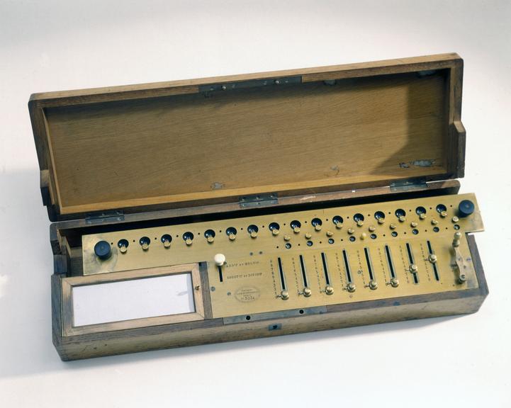 Calculating machine (arithmometer), Paris, France, 1880-1900