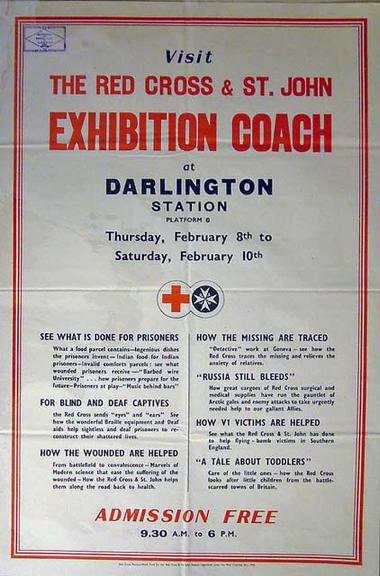 Visit the Red Cross and St John Exhibition Coach at Darlington Station