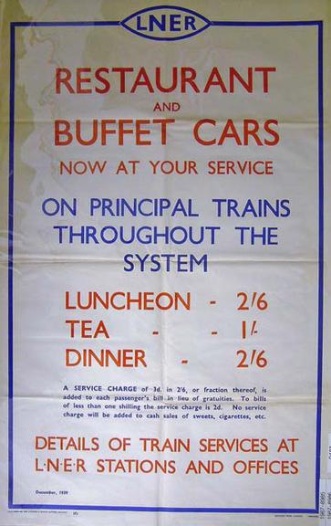 Restaurant and Buffet Cars Now at your Service