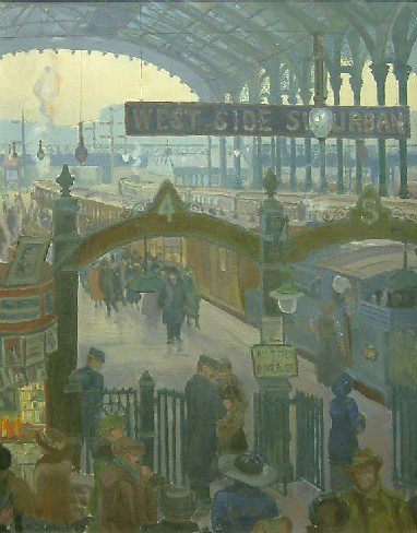 Liverpool Street Station (painting; oil painting)