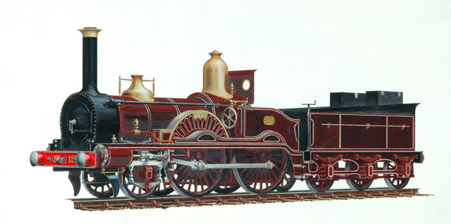 Clyde 2-4-0 (painting; oil painting)