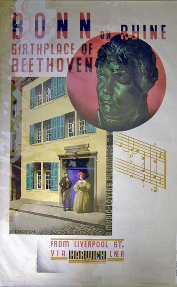 A Music-Lover's Pilgrimage No 2, Bonn on Rhine, Birthplace of Beethoven (poster)