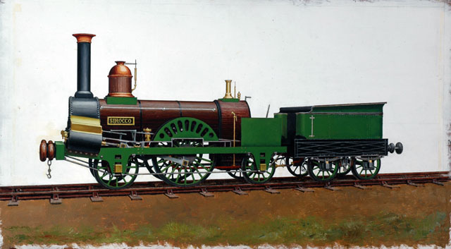 Grand Junction Railway 2-2-2 locomotive Sirocco