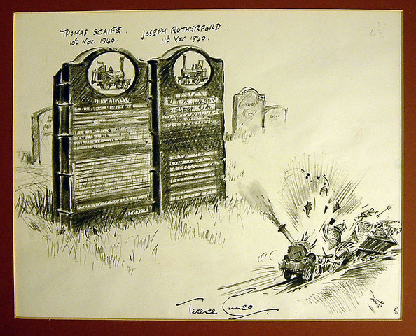 Drawing. A Memorial to Thomas Scaife and Joseph Rutherford (drawing)