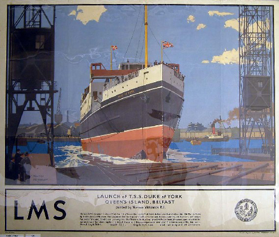 Launch of TSS Duke of York (poster)