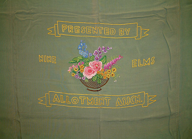 Embroidered bedcover from LSWR Orphanage