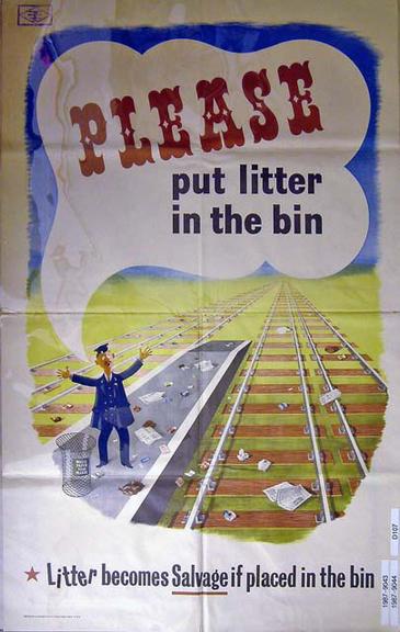 'Please put litter in the bin.'