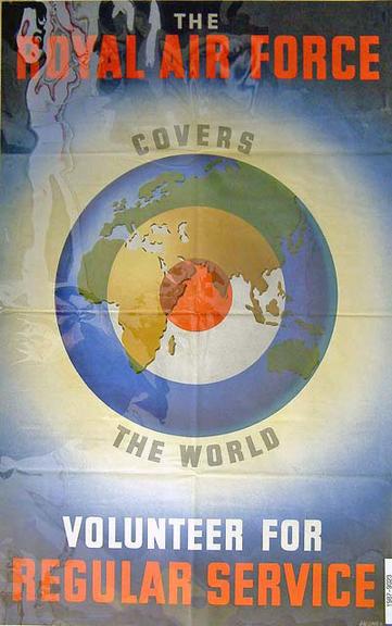 The Royal Air Force covers the world. (poster)