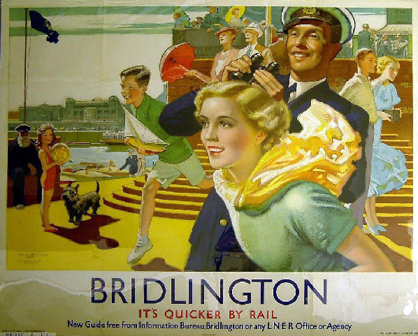 It's Quicker by Rail - Bridlington (poster)