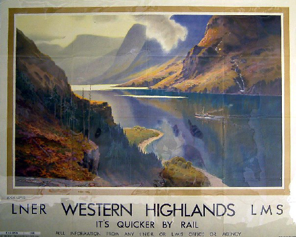 It's Quicker by Rail - Western Highlands (poster)