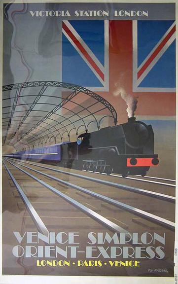 Venice Simplon - Orient-Express - Victoria Station London (poster)