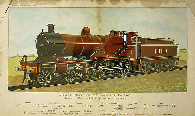 midland railway express locomotive no 1000