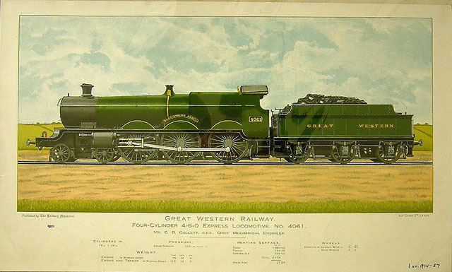 GWR Four-Cylinder 4-6-0 Locomotive No 4061 'Glastonbury Abbey'