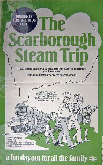 BR(E) poster. The Scarborough Steam Trip, 1982