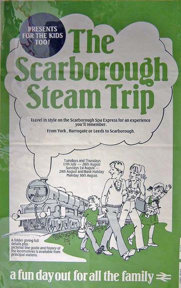 BR(E) poster. The Scarborough Steam Trip, 1982 (poster)