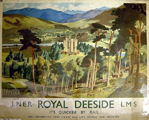 It's Quicker by Rail - Royal Deeside (poster)