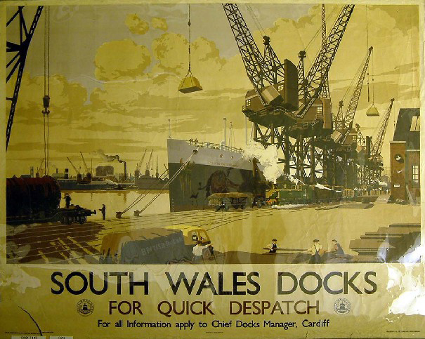 south wales docks for quick despatch (poster)