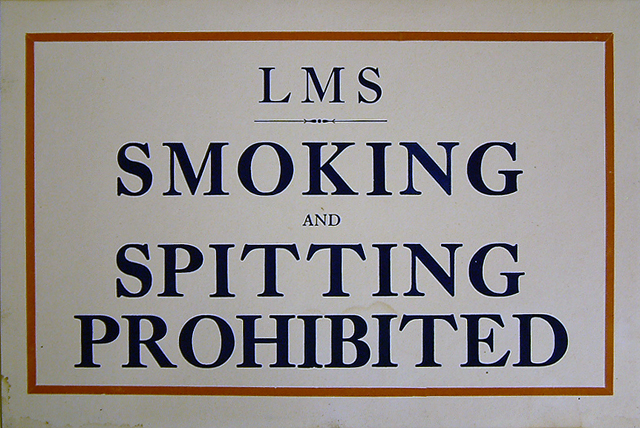 smoking and spitting prohibited