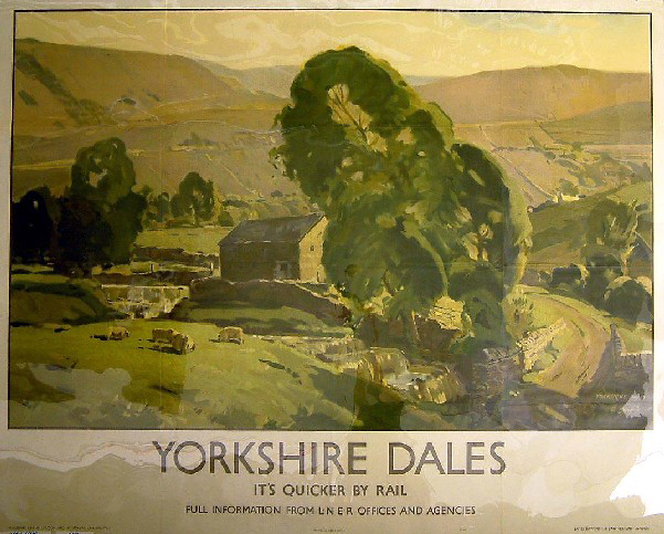 It's Quicker by Rail - Yorkshire Dales (poster)