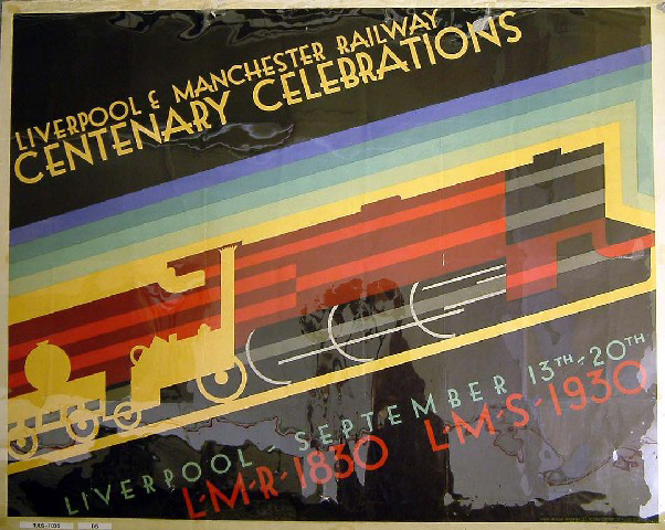 Liverpool & Manchester Railway Centenary Celebrations (poster)