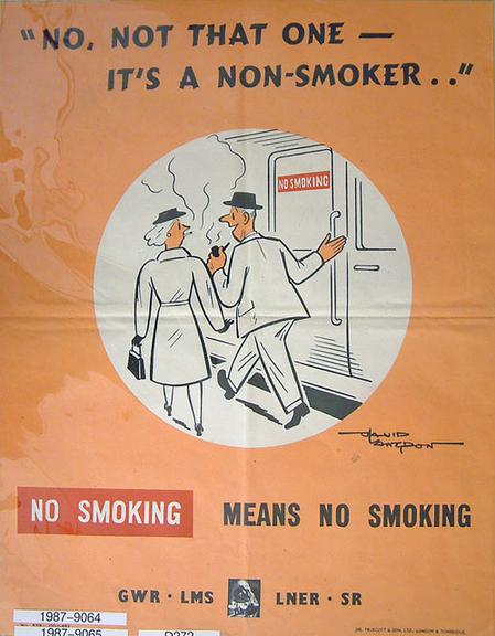 'No, not that one - it's a non-smoker...'