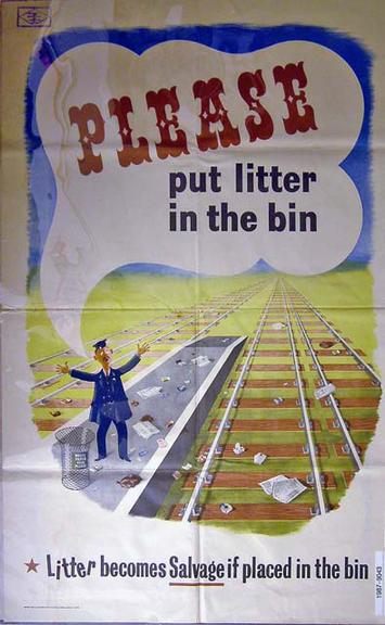 Please Put Litter in the Bin (poster)